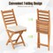 Set of 2 Folding Patio Chairs with Comfortable Cushions for Outdoor Spaces